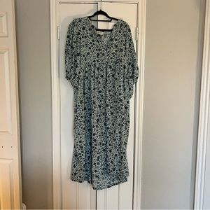 Blue Floral Universal Thread Dress